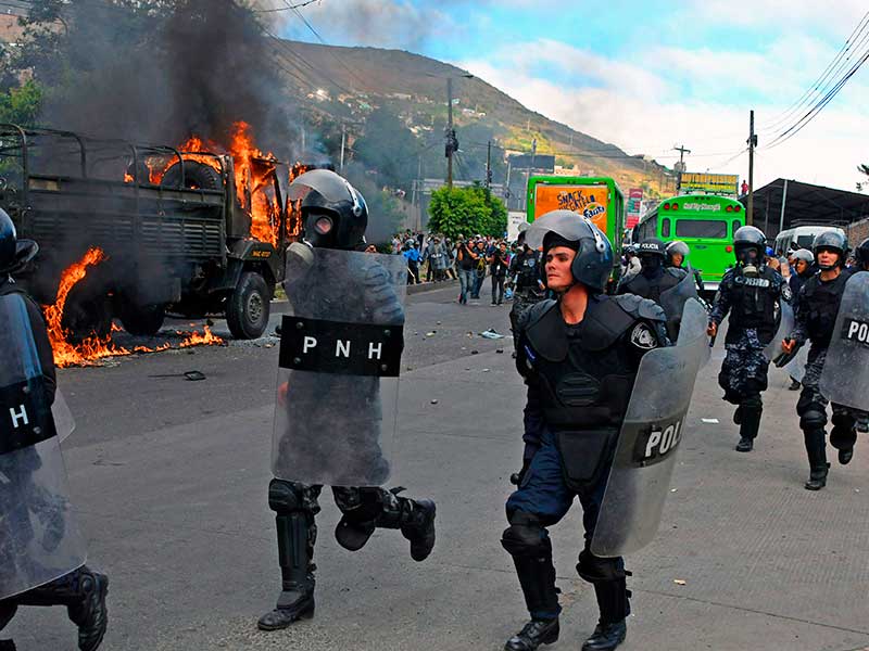 manifestaciones en Honduras