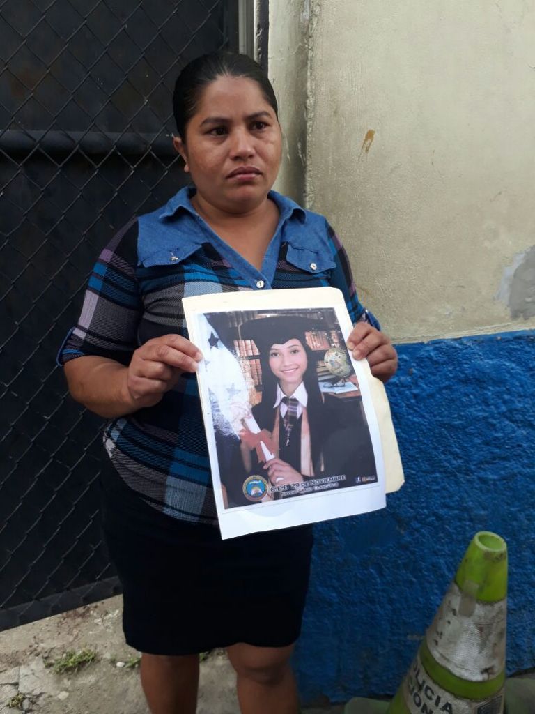 hija desaparecida en San Pedro Sula