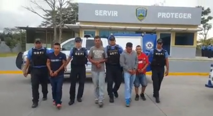 capturan a supuestos violadores y asesinos en Comayagua
