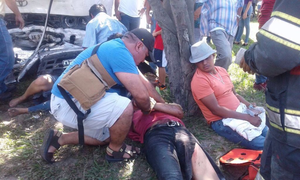 accidente de tránsito en San Pedro Sula