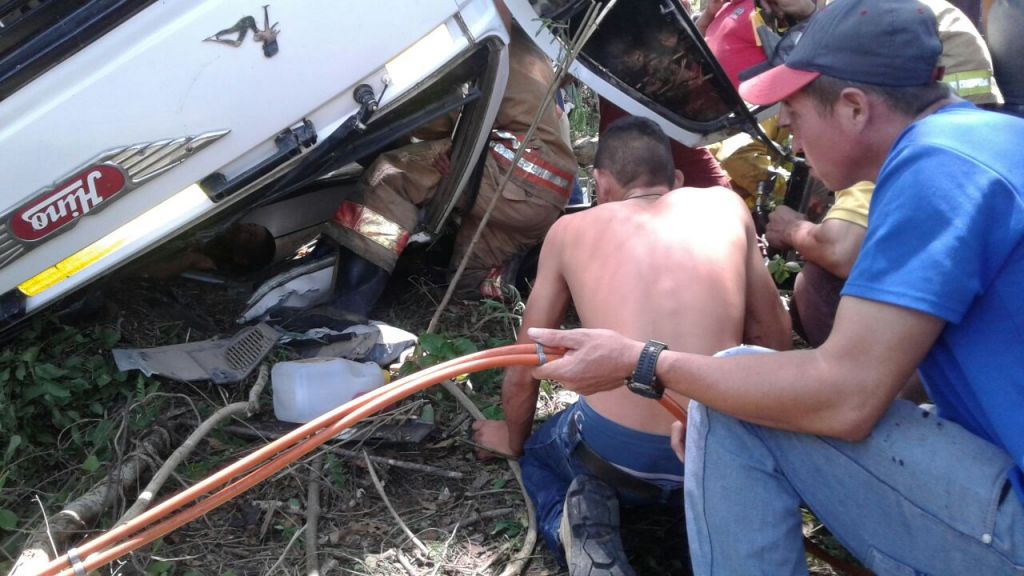 camión se accidenta en Comayagua