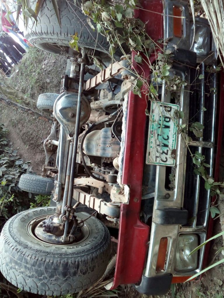 muertos en accidentes en Lempira y Comayagua