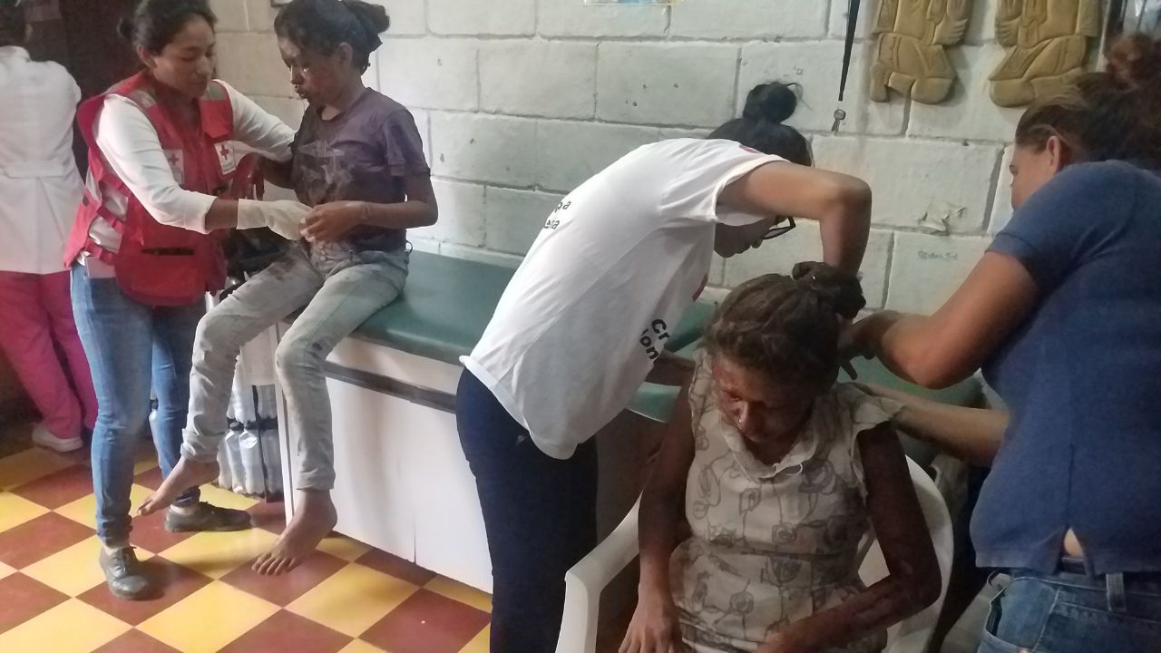víctimas de explosión en Copán
