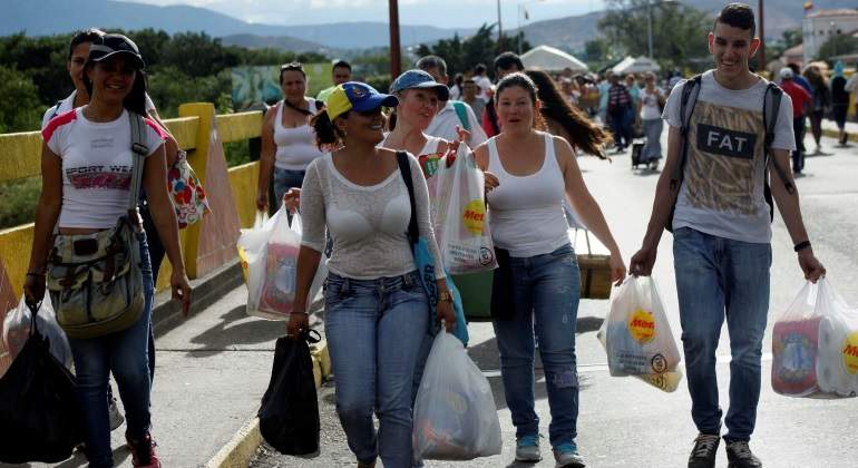 necesidad alimento venezolanos cruzan frontera