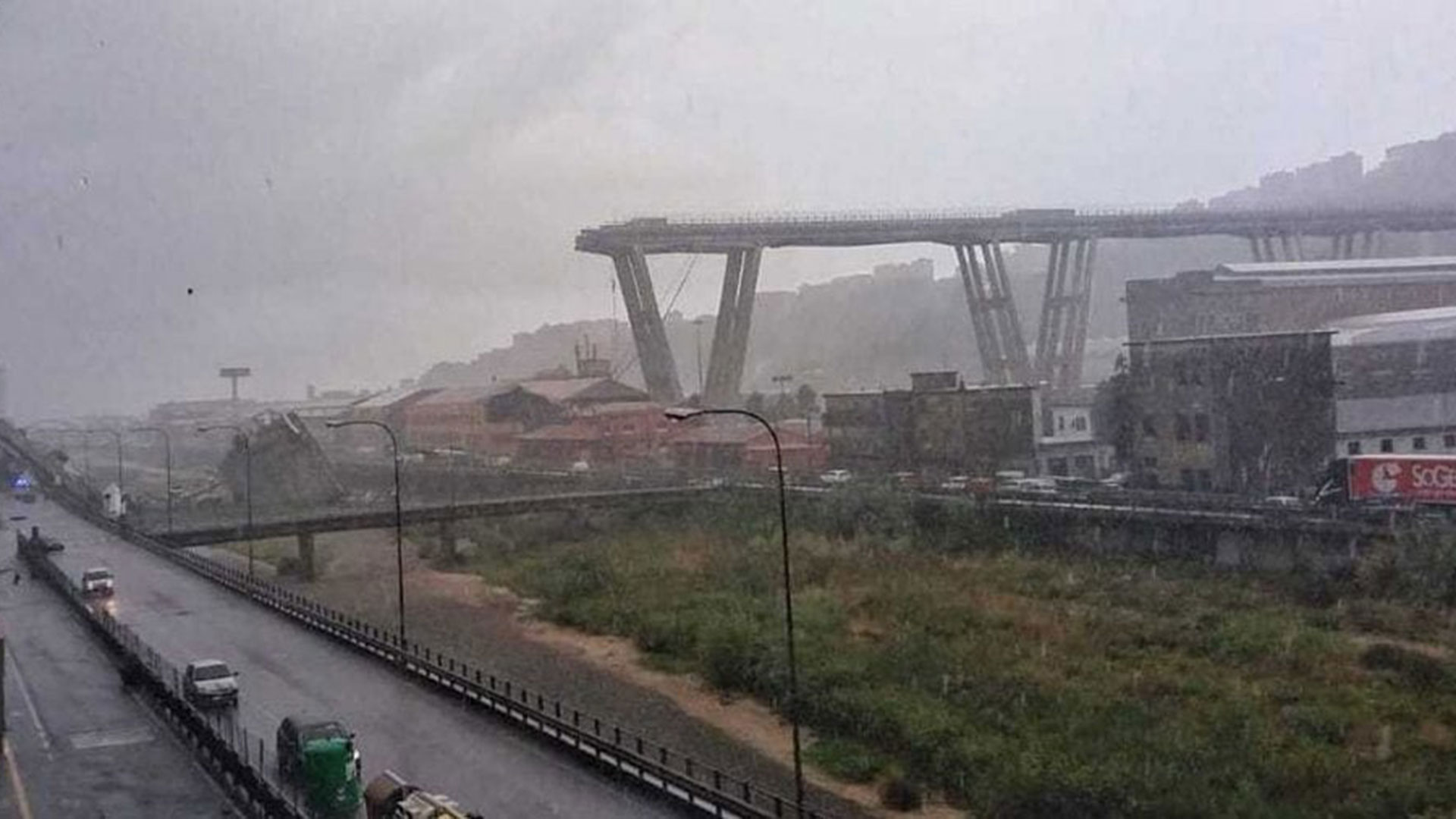 Génova caída puente