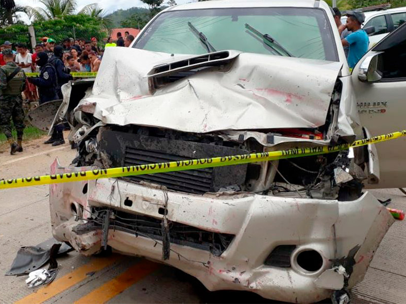 policías muertos accidente de tránsito