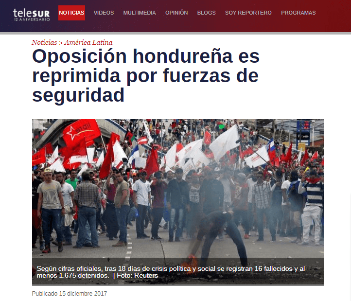 crisis en Honduras