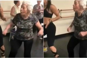 Señora de 90 sorprende bailando el Dura Challenge
