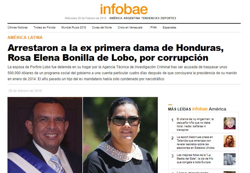 captura de Rosa Elena de Lobo