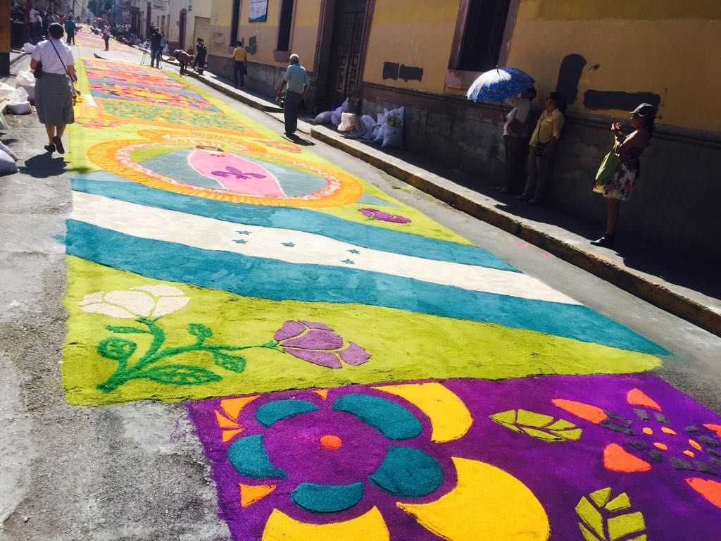 alfombras de aserrín