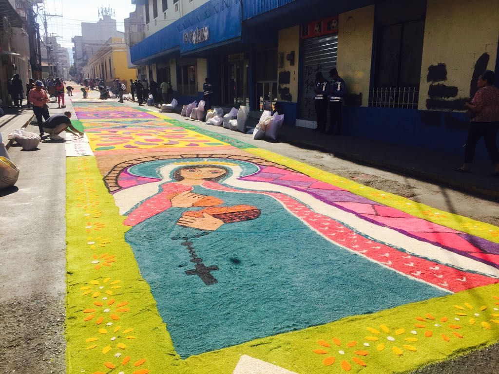 alfombras de aserrín