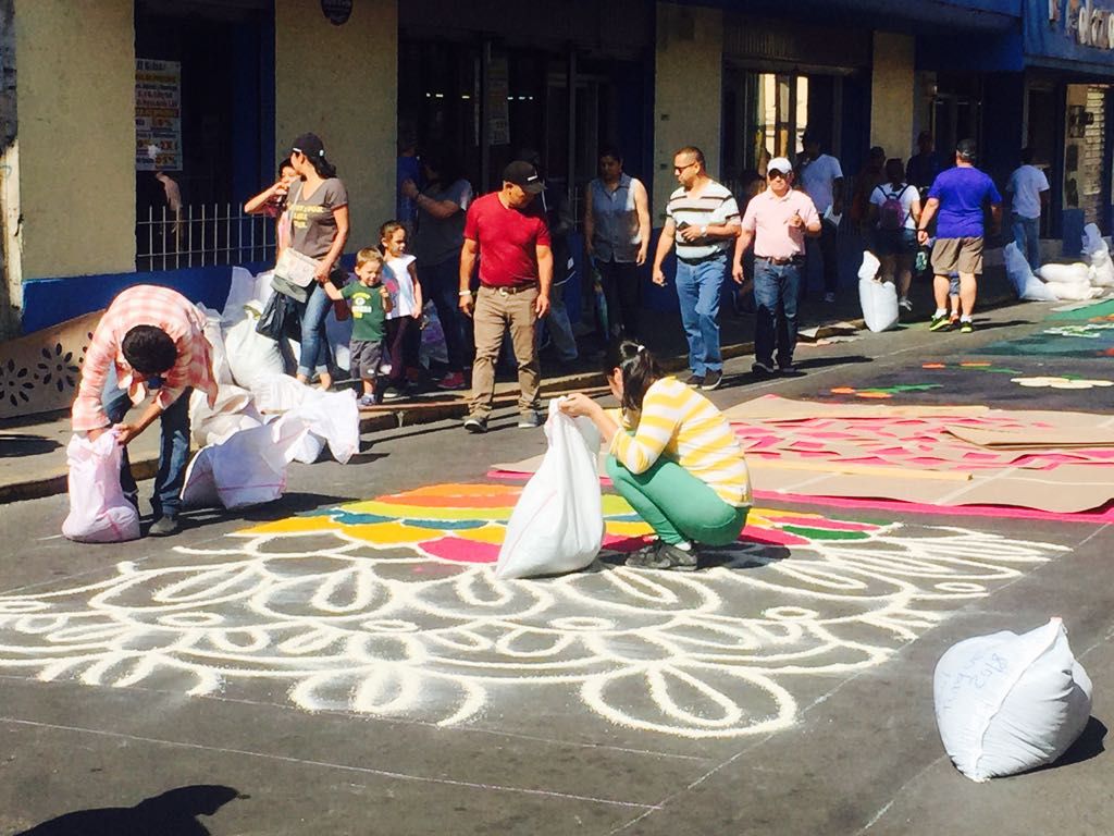 alfombras de aserrín