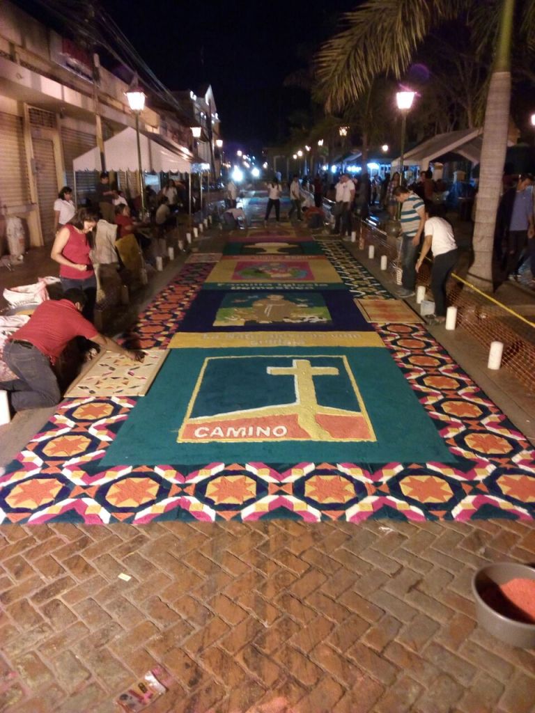 alfombras de aserrín