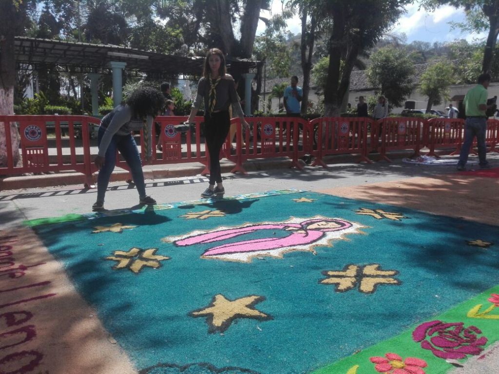 alfombras de aserrín