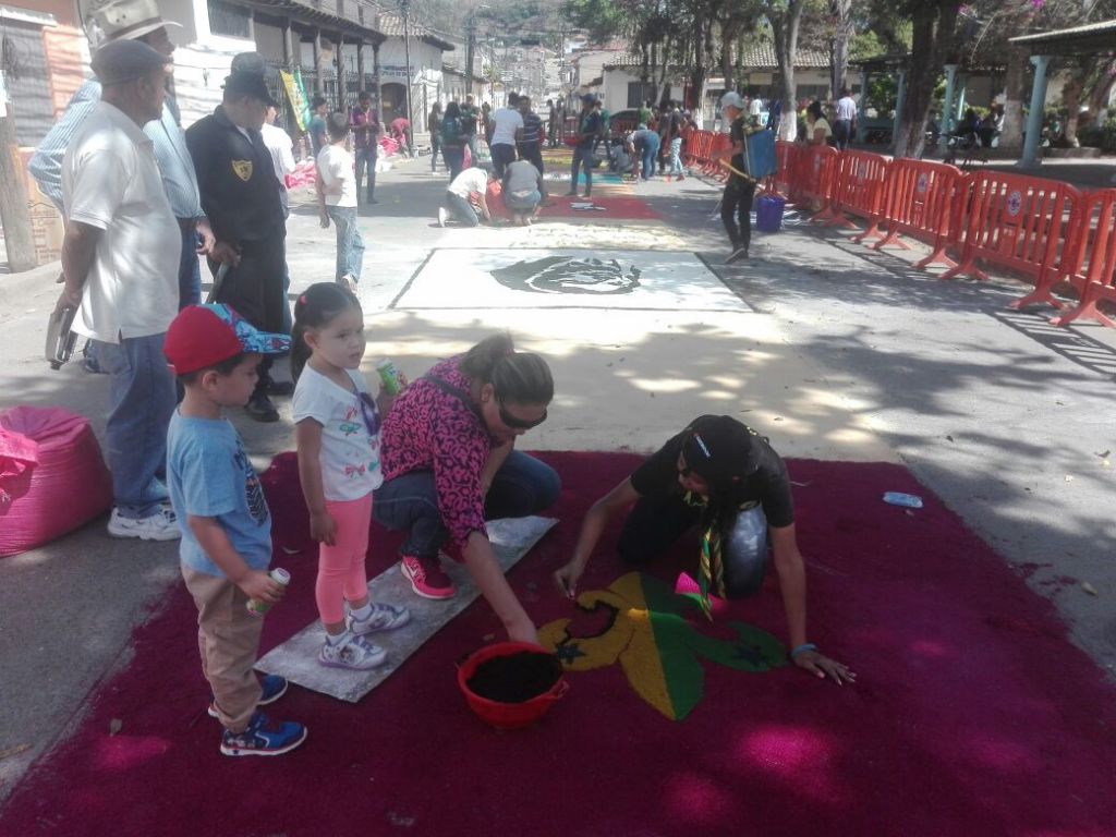 alfombras de aserrín