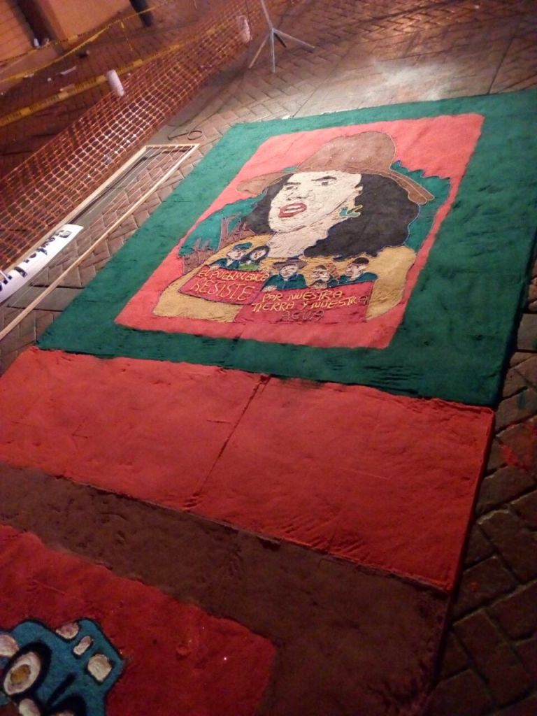 alfombras de aserrín