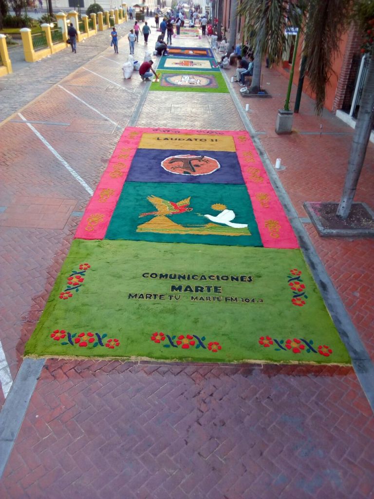 alfombras de aserrín