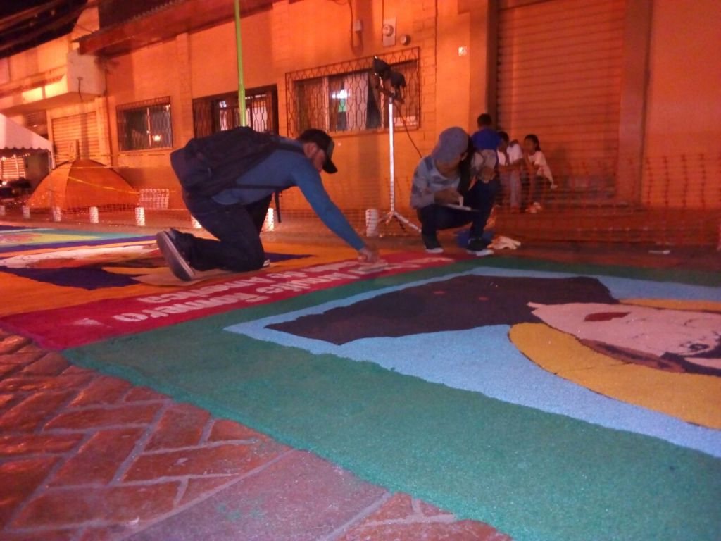 alfombras de aserrín