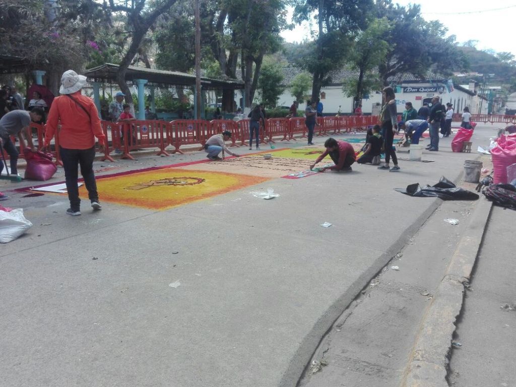 alfombras de aserrín