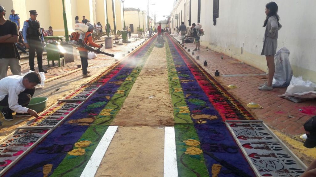 alfombras de aserrín