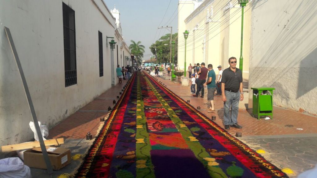 alfombras de aserrín