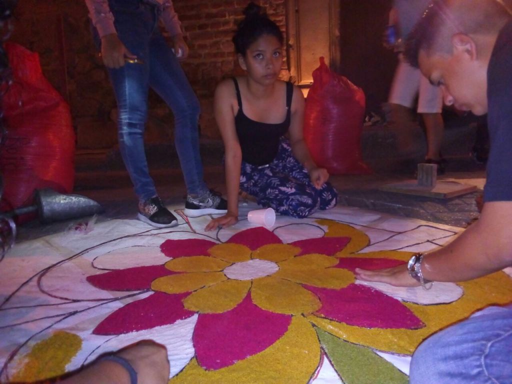 alfombras de aserrín