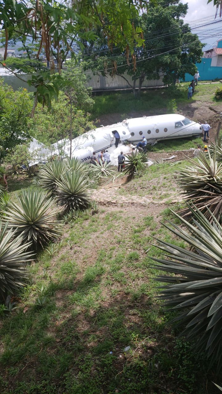 avión accidentando en Toncontín