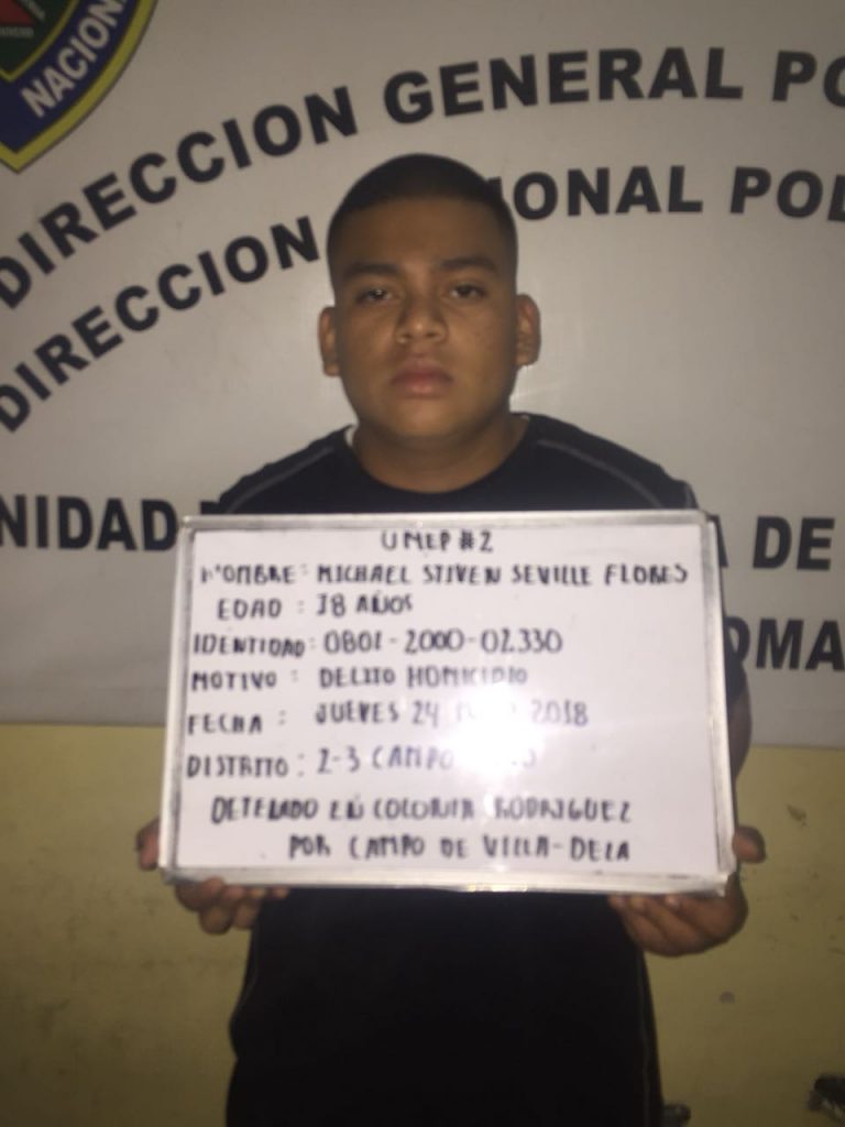 detenido asesinato de joven en Comayagüela