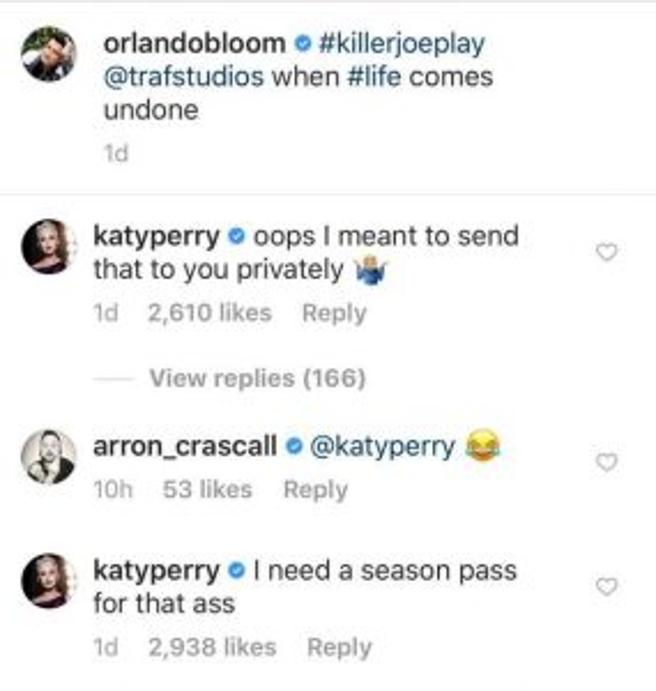 Katy Perry mensaje Orlando Bloom