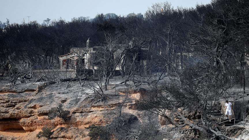 incendio en Grecia incendio en Grecia