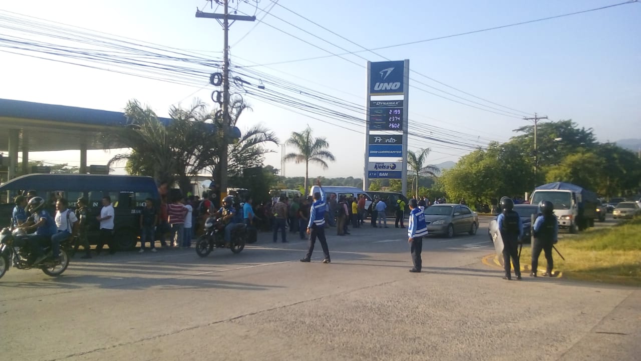 puntos tomados por transportistas