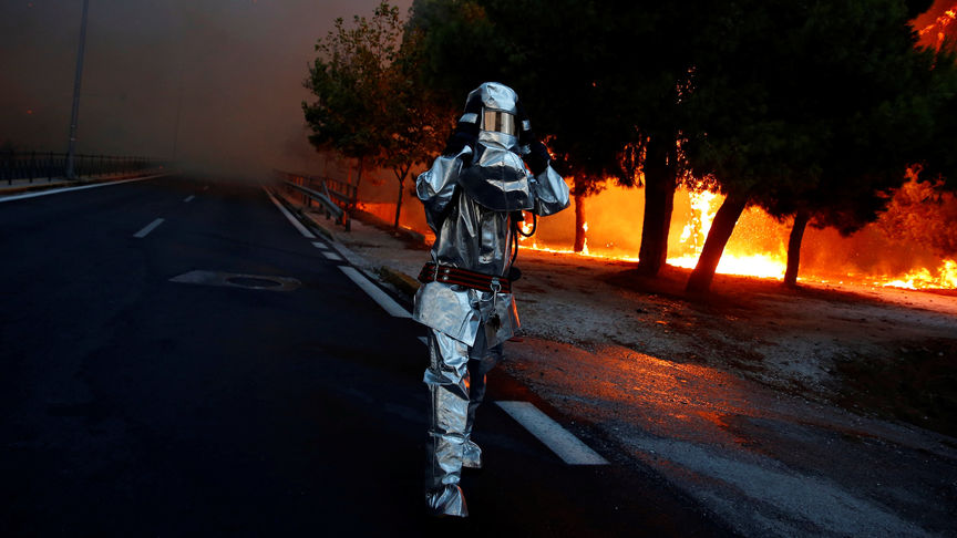 incendio en Grecia