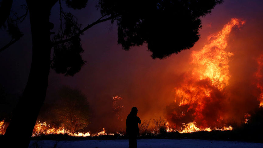 incendio en Grecia
