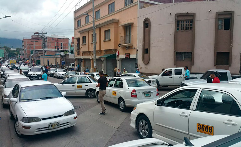 paro taxistas Tegucigalpa