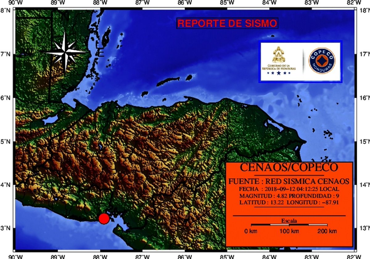 dos sismos sacuden Honduras