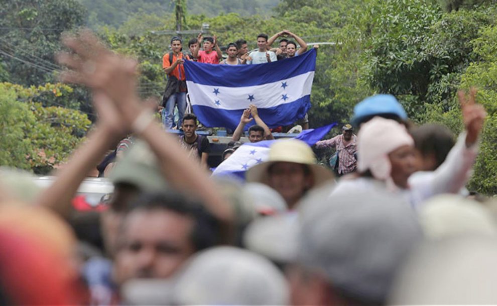 caravana migrantes Huistla Napastepeq