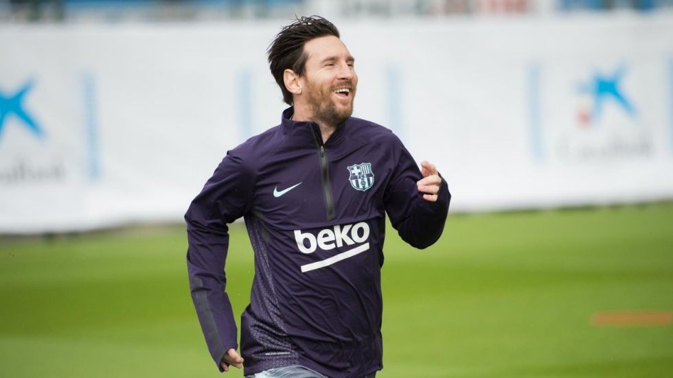 Messi reaparece en los entrenamientos del Barcelona