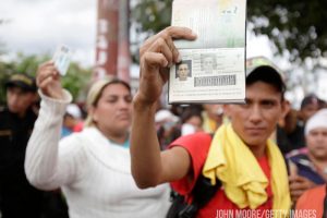 caravana de migrantes hondureños