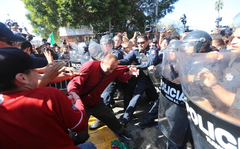 migrantes protestas Tijuana