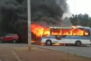 quema de buses