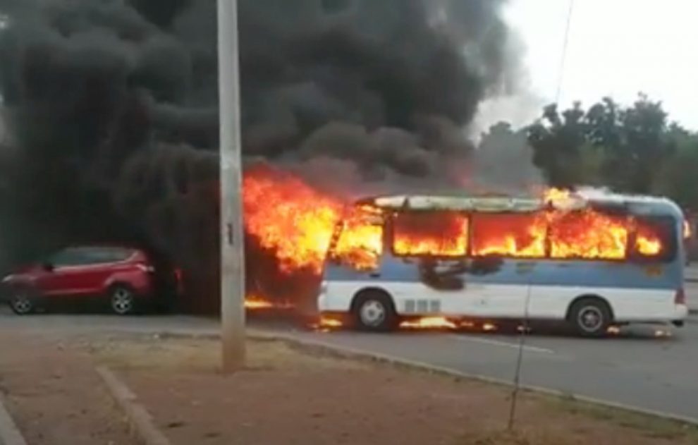 quema de buses