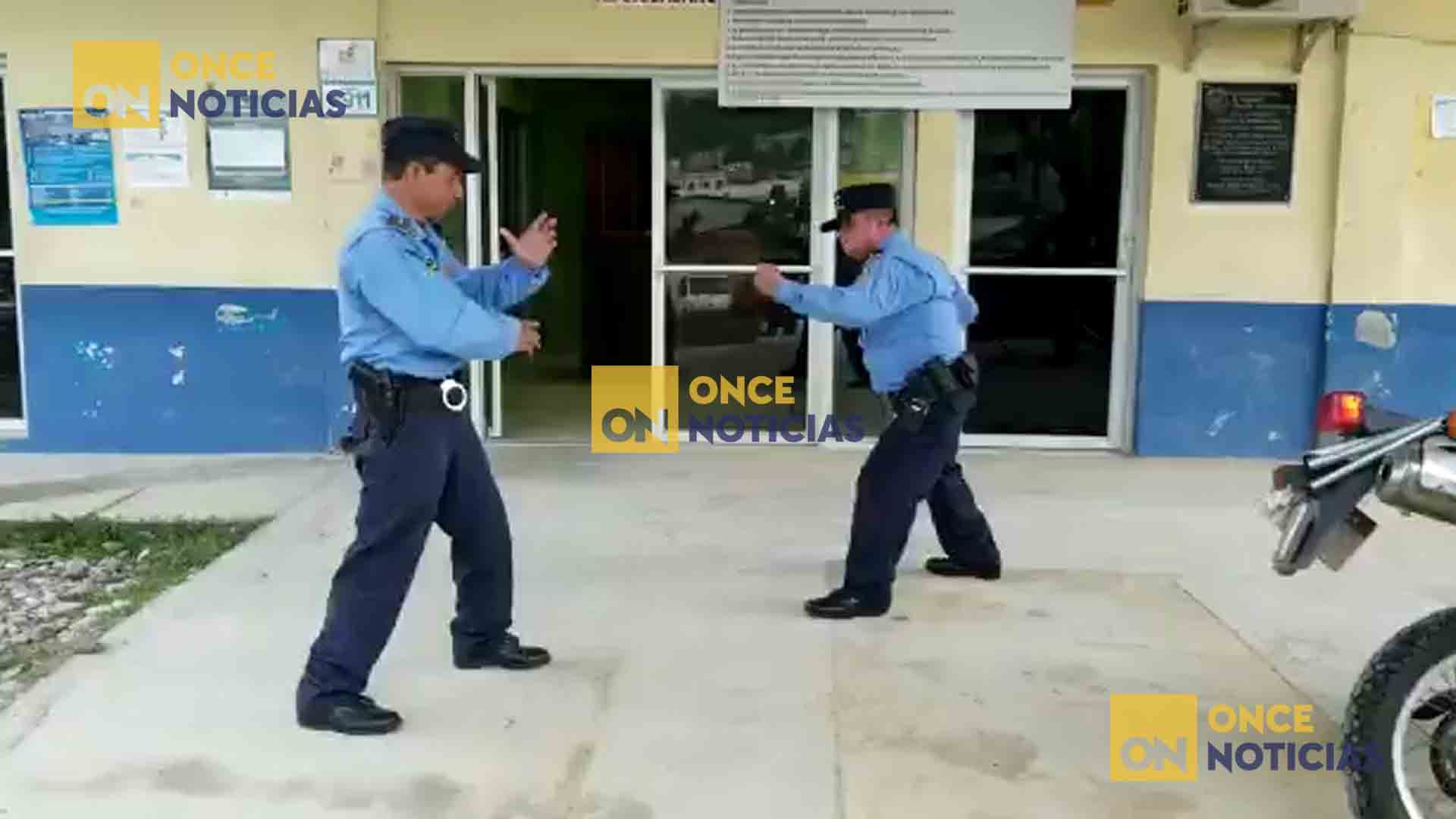 policías Honduras Karate