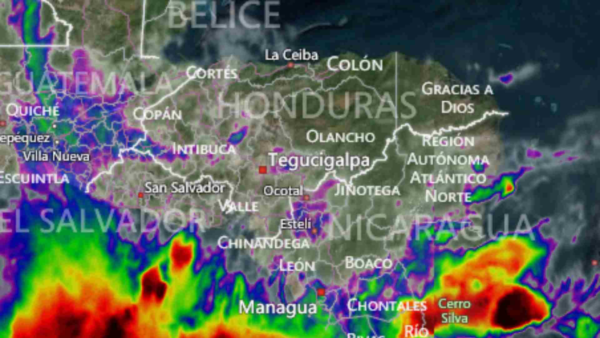 Onda tropical precipitaciones Honduras