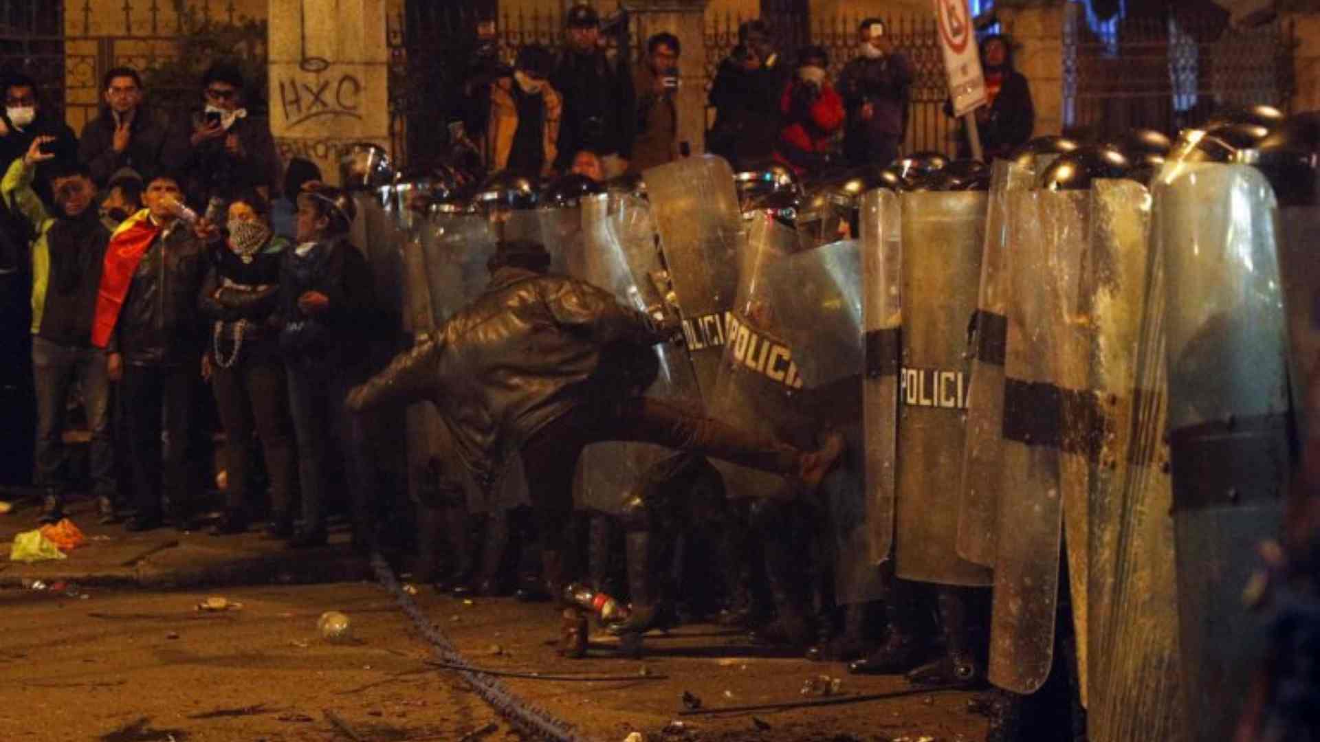 Protestas contra presidente Bolivia