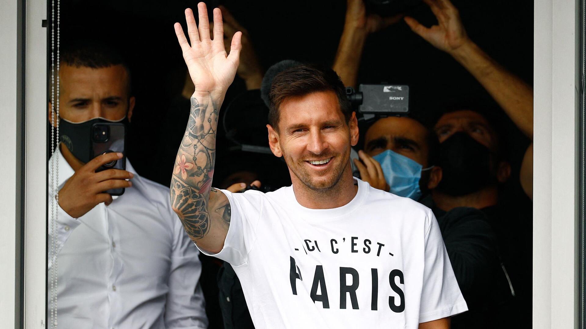 Messi llega a París
