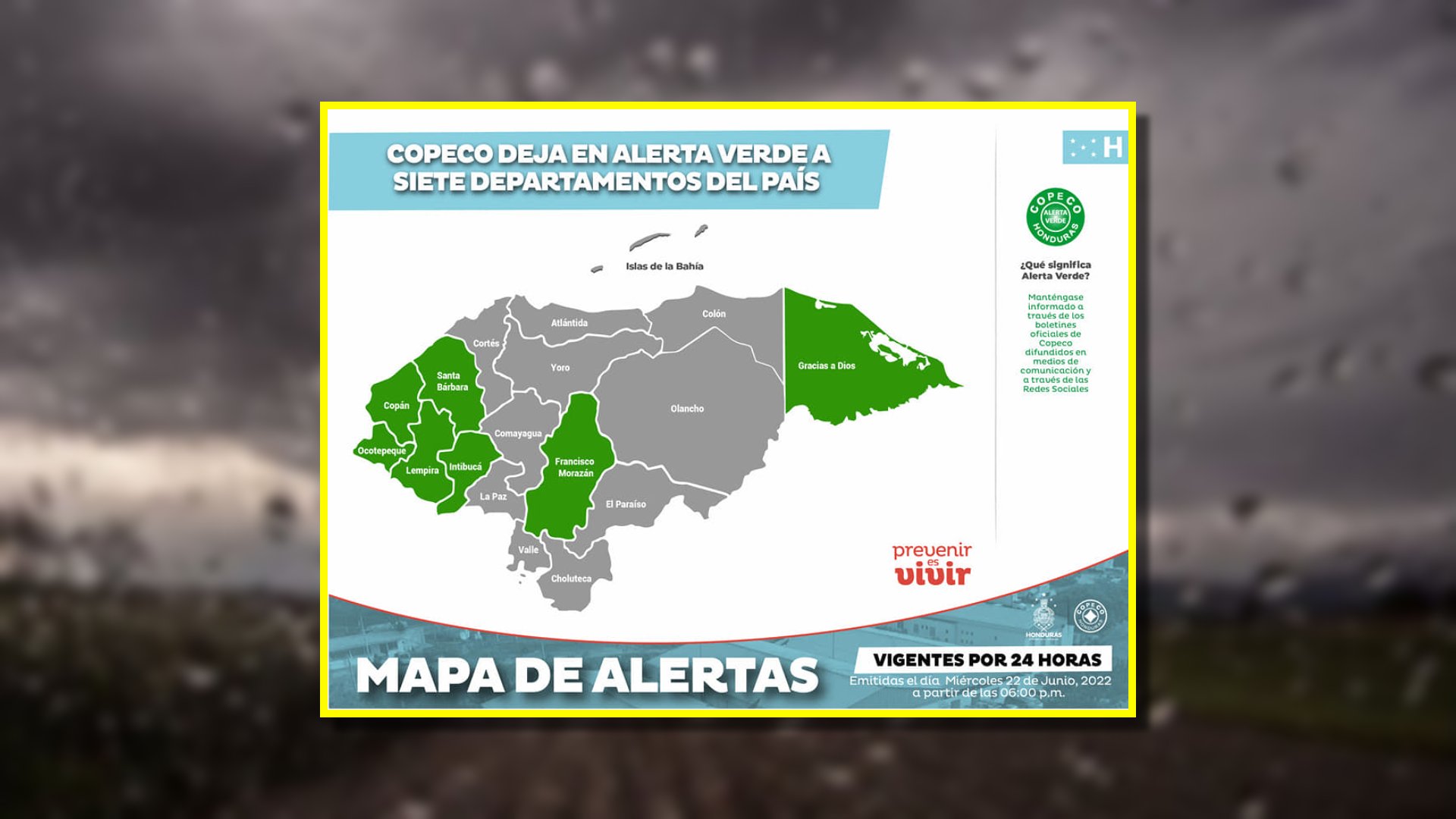 Copeco alerta