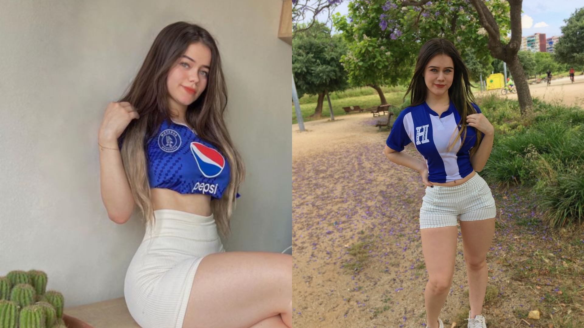 Hondureña Jazmín Reyes causa sensación en España por su belleza