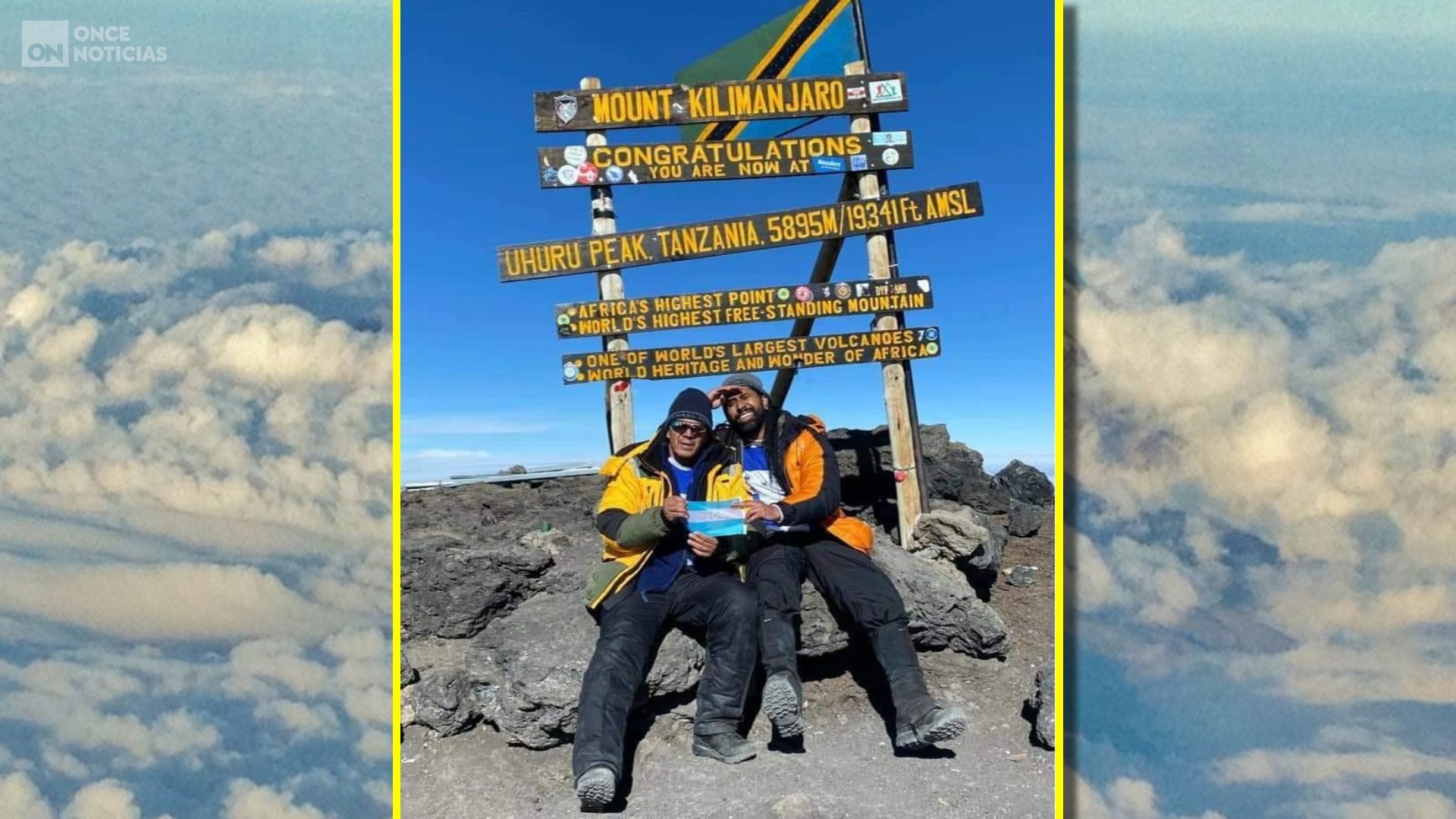 Padre e hijo logran llegar a lo más alto de África
