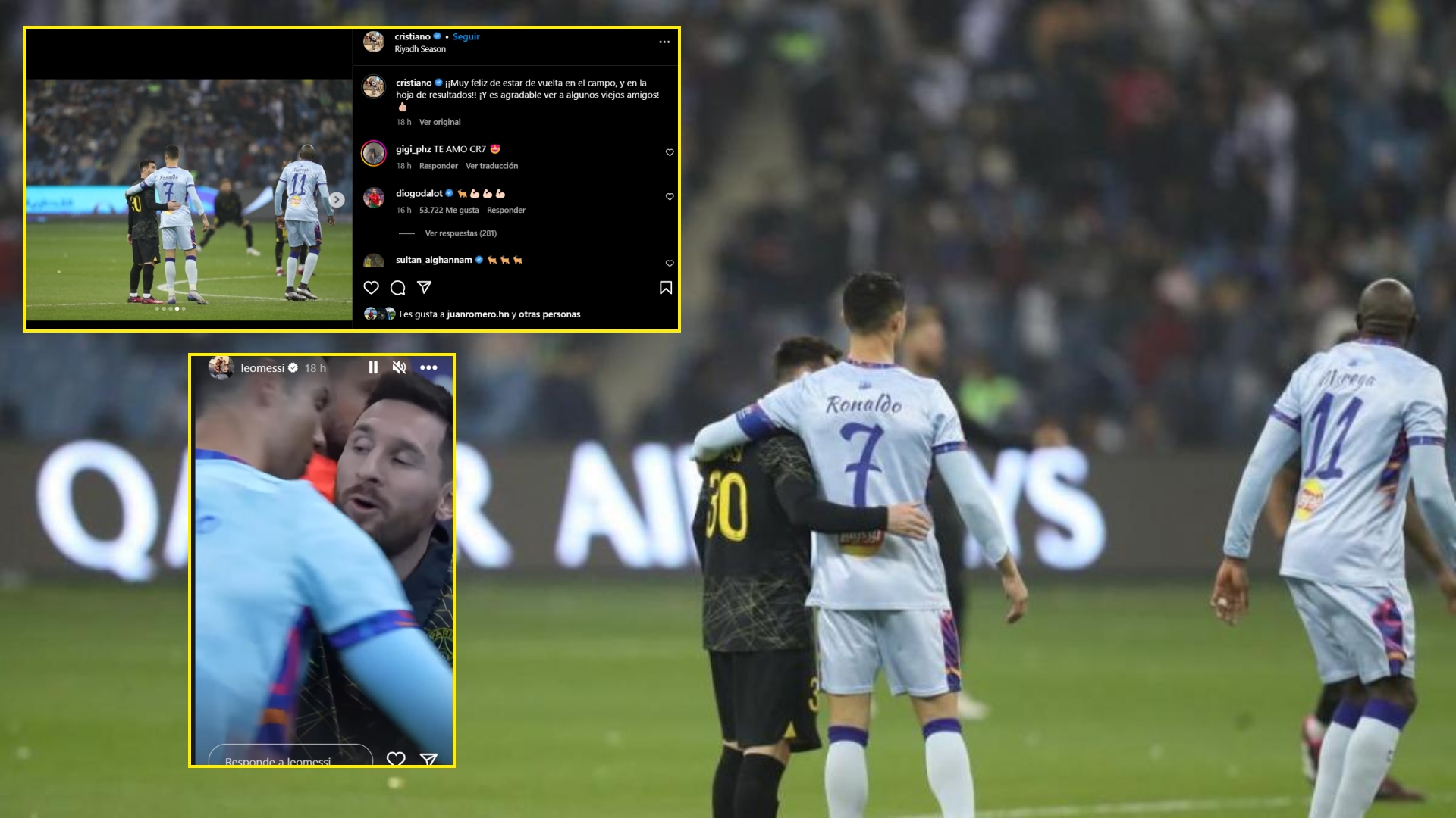 La foto viral de Lionel Messi y Cristiano Ronaldo en un duelo de
