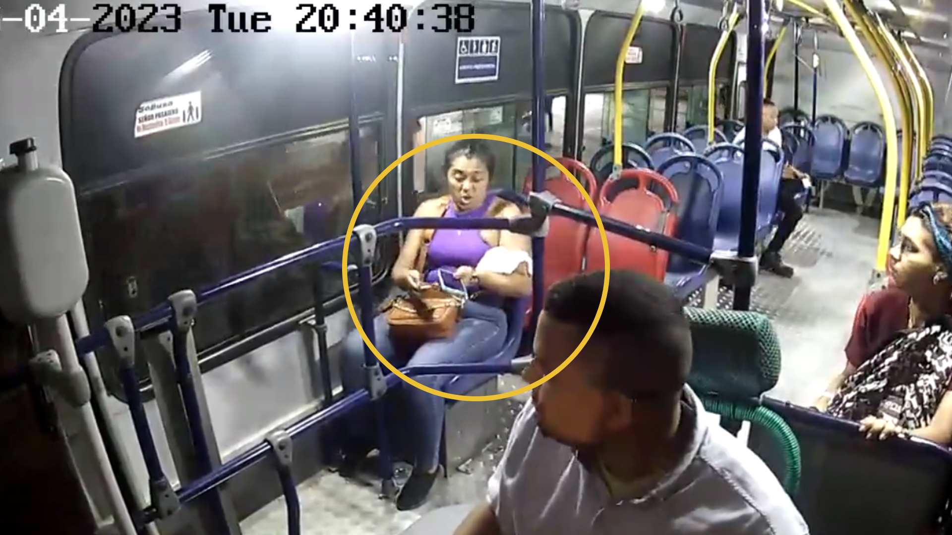 Ladrón roba en bus